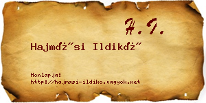 Hajmási Ildikó névjegykártya